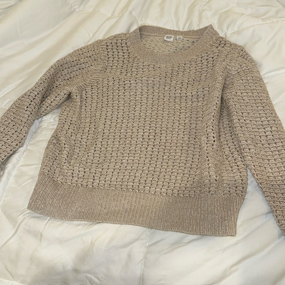 Gap gold sparkle  sweater